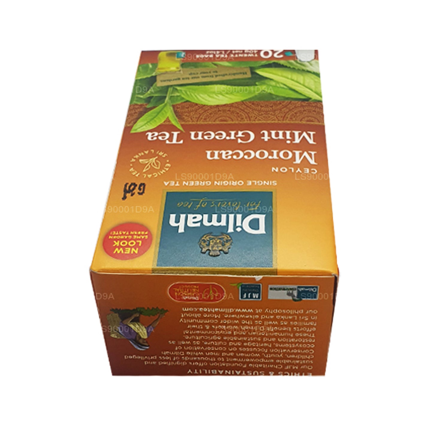 Thé vert à la menthe marocaine Dilmah Ceylan (40g) 20 sachets