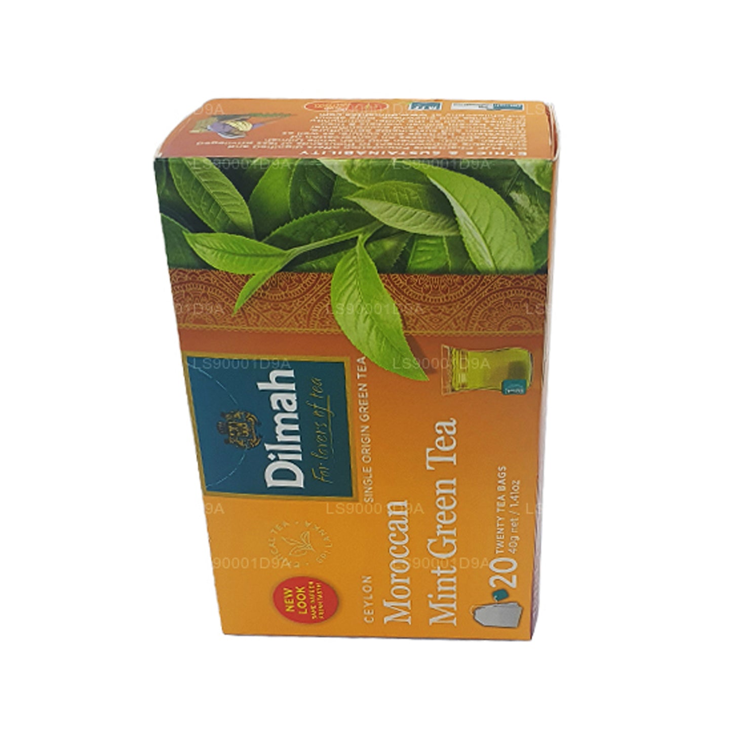 Thé vert à la menthe marocaine Dilmah Ceylan (40g) 20 sachets