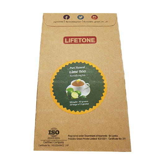 Thé Lifetone à la lime (30 g) 20 sachets de thé