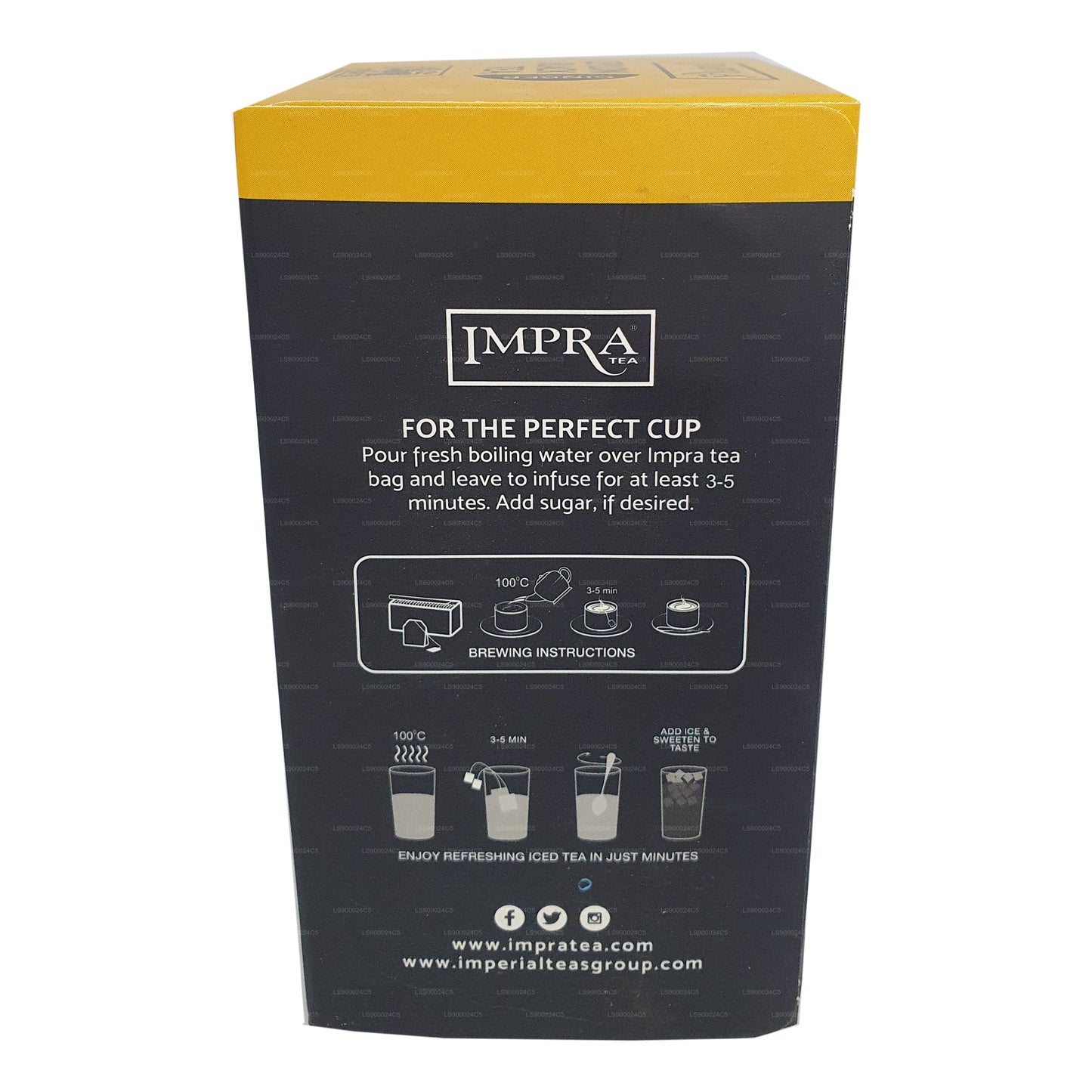 Paquet de 20 sachets de thé Impra Ginger Foil (40 g)