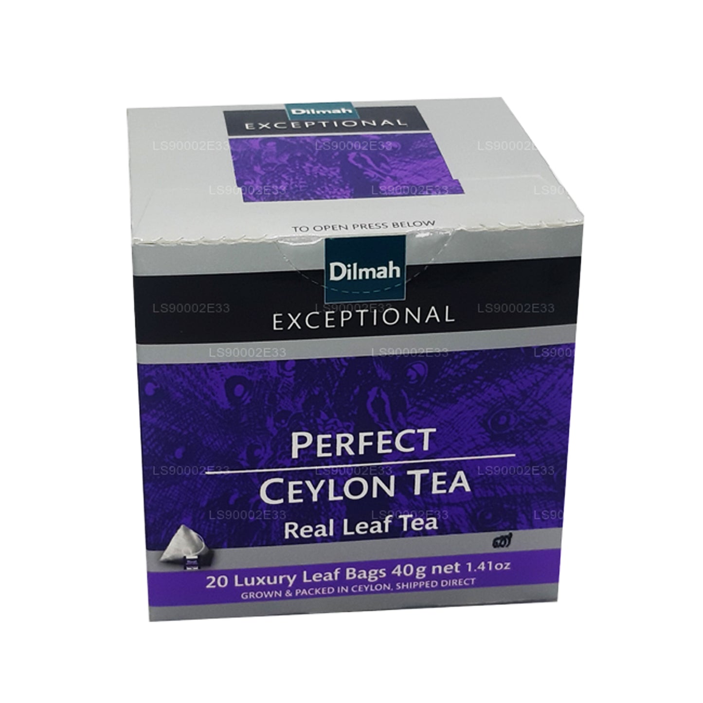 Thé à la feuille véritable de Ceylan Dilmah Exceptional Perfect (40 g), 20 sachets
