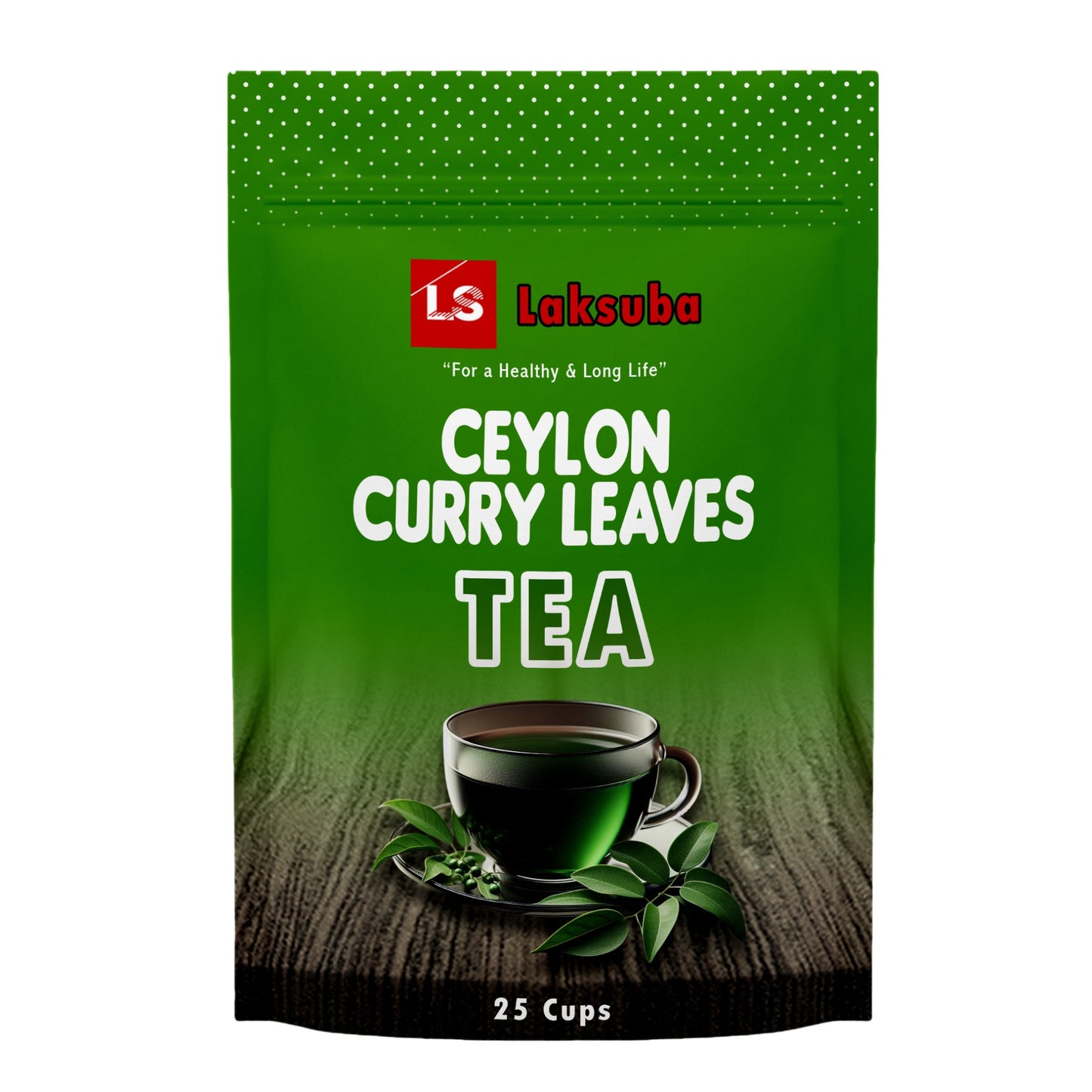 Tisane de feuilles de curry de Ceylan Laksuba (37,5 g) 25 sachets