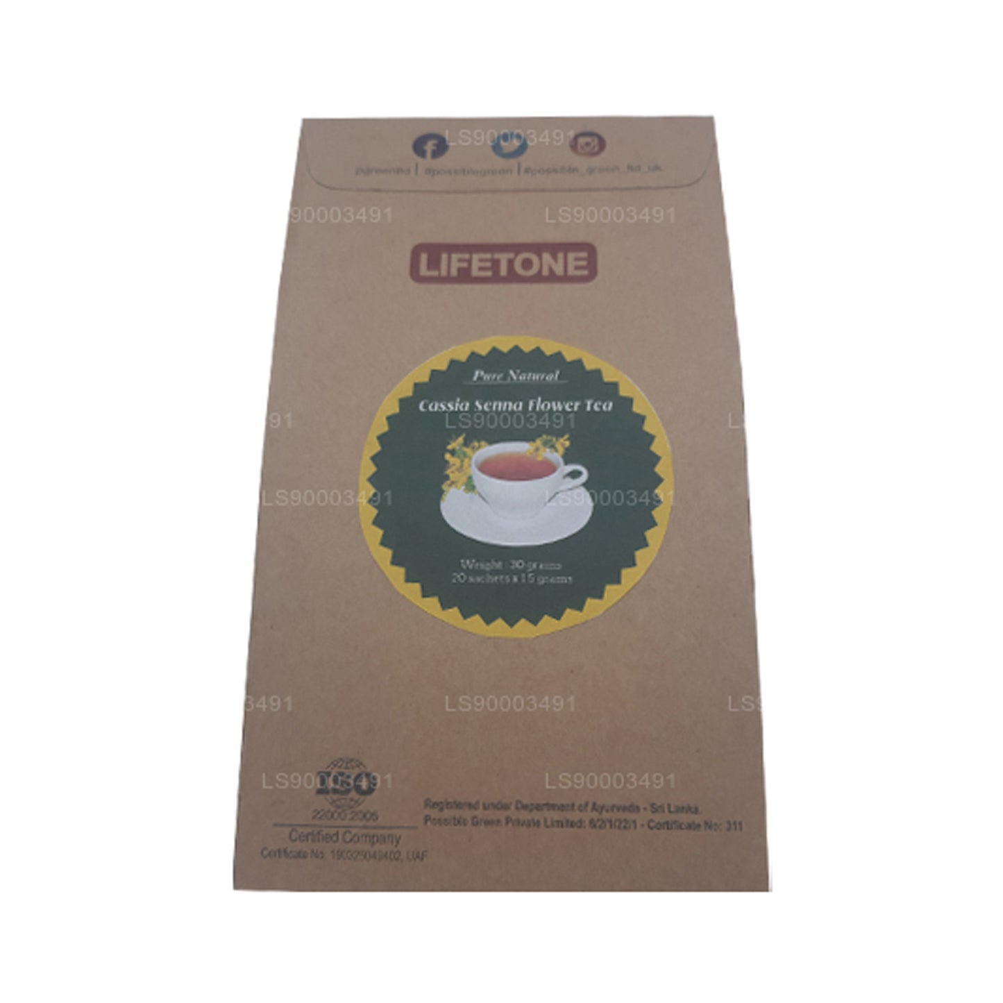 Thé aux fleurs de séné Lifetone (30 g)