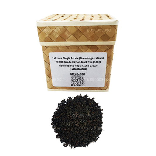 Thé noir de Ceylan Lakpura Single Estate (Doombagastalawa) PEKOE Grade (100 g)