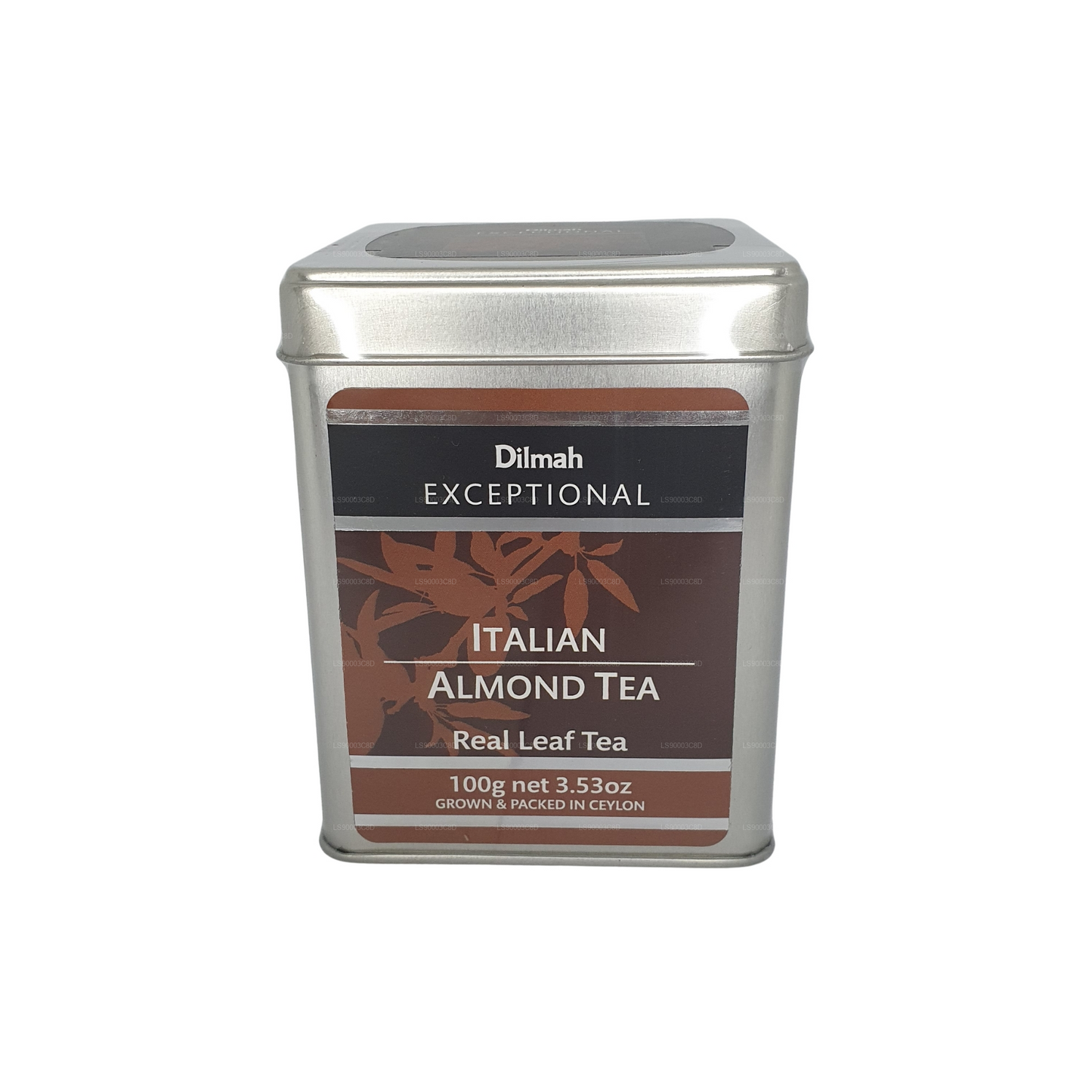 Thé aux amandes italien d'exception Dilmah (100 g) Boîte en fer-blanc