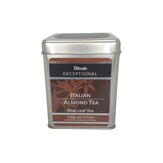 Thé aux amandes italien d'exception Dilmah (100 g) Boîte en fer-blanc