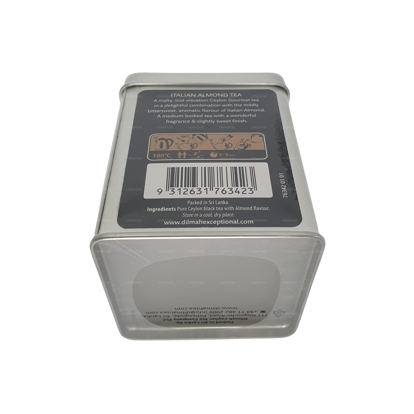 Thé aux amandes italien d'exception Dilmah (100 g) Boîte en fer-blanc