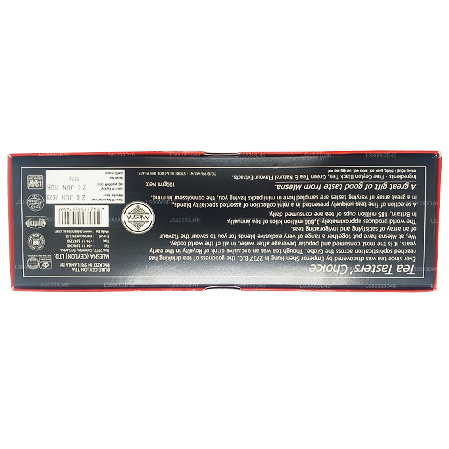 Assortiment de 7 thés Mlesna Tea Taster's Choice (100 g)