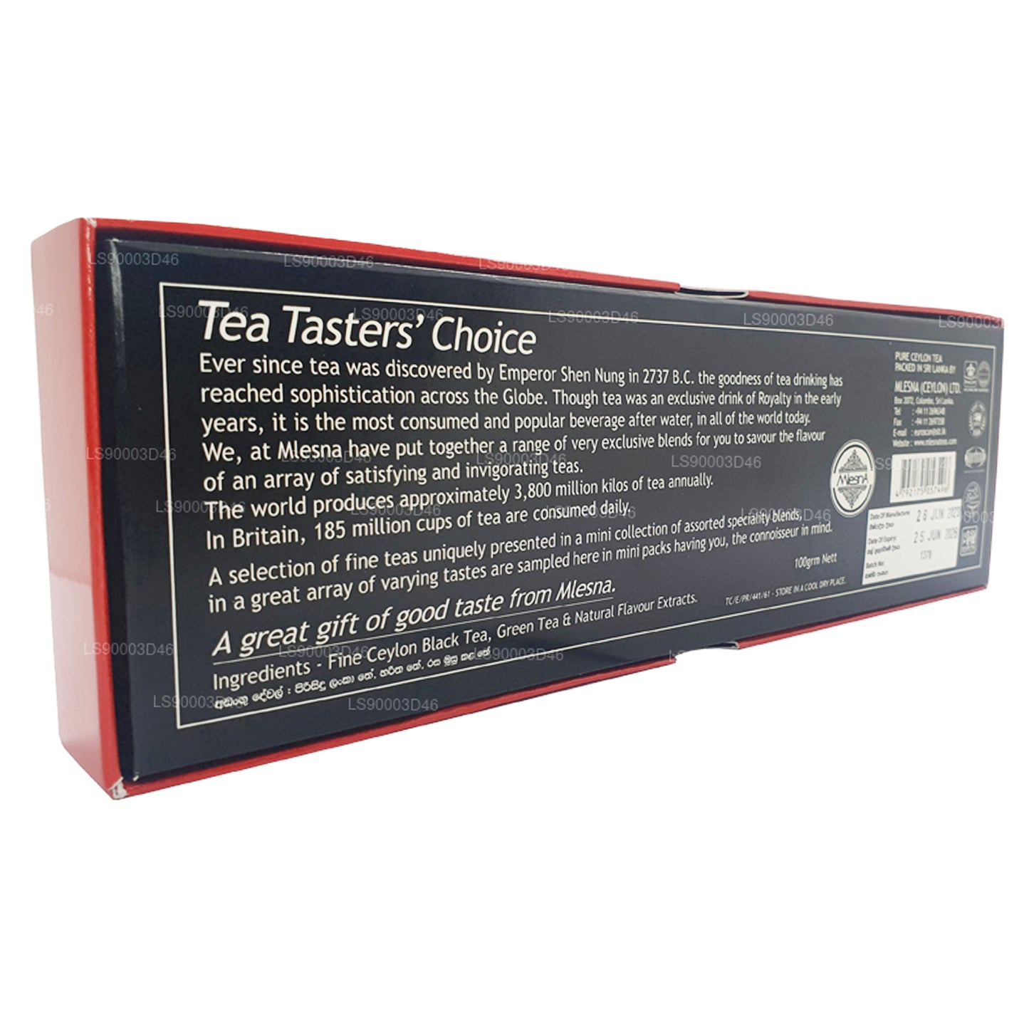 Assortiment de 7 thés Mlesna Tea Taster's Choice (100 g)