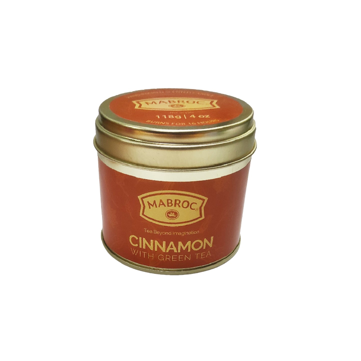 Bougie parfumée au thé Mabroc, cannelle et thé vert (118g)