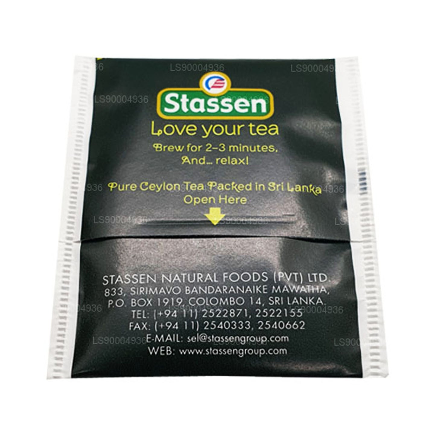Thé vert biologique Stassen (50g) 25 sachets de thé