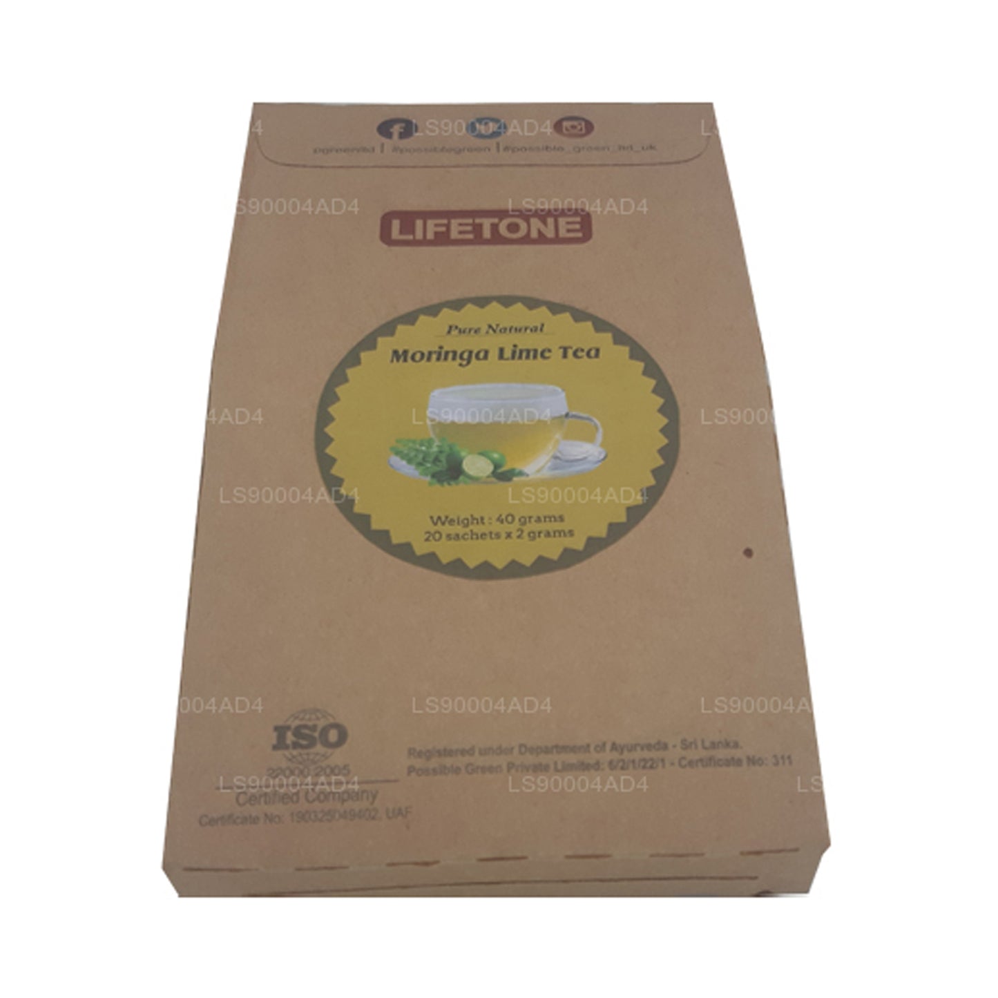 Lifetone Moringa Lime Tea (40g)