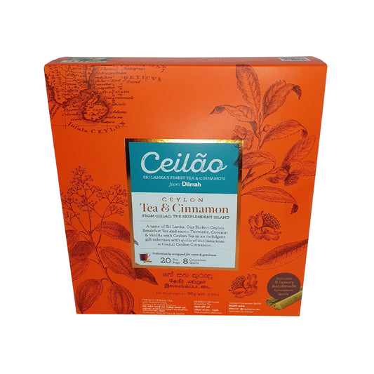 Coffret cadeau Dilmah Ceilao avec thé et cannelle (96 g)
