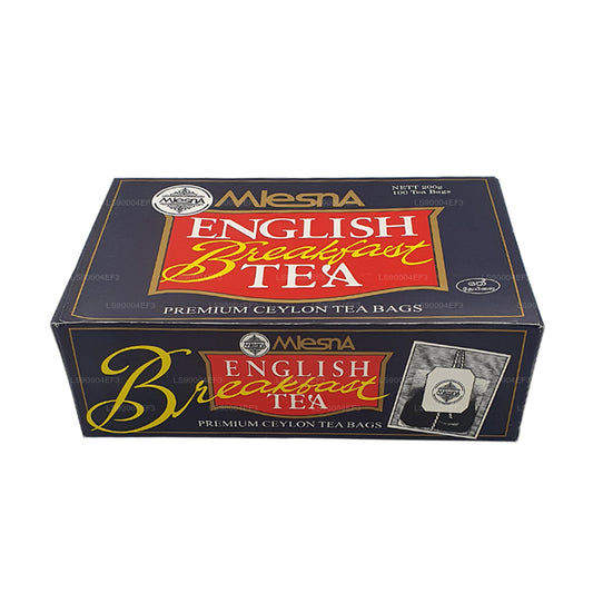 Thé anglais pour petit-déjeuner Mlesna (200 g) 100 sachets de thé