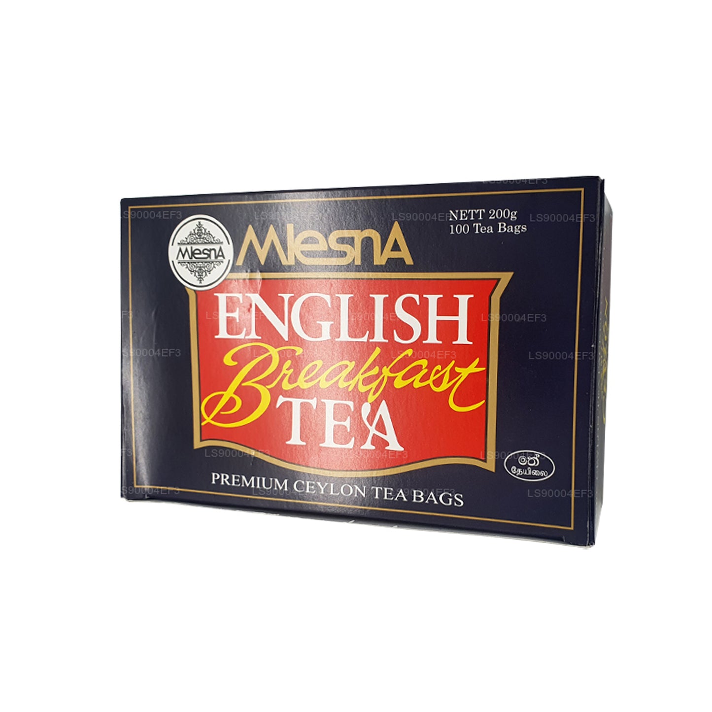 Thé anglais pour petit-déjeuner Mlesna (200 g) 100 sachets de thé