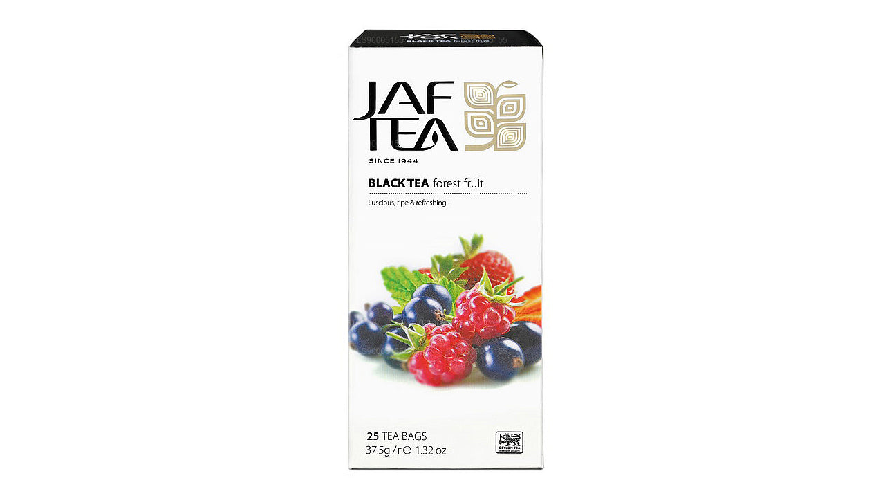 Jaf Tea Black Strawberry & Raspberry 20 Tea Bags