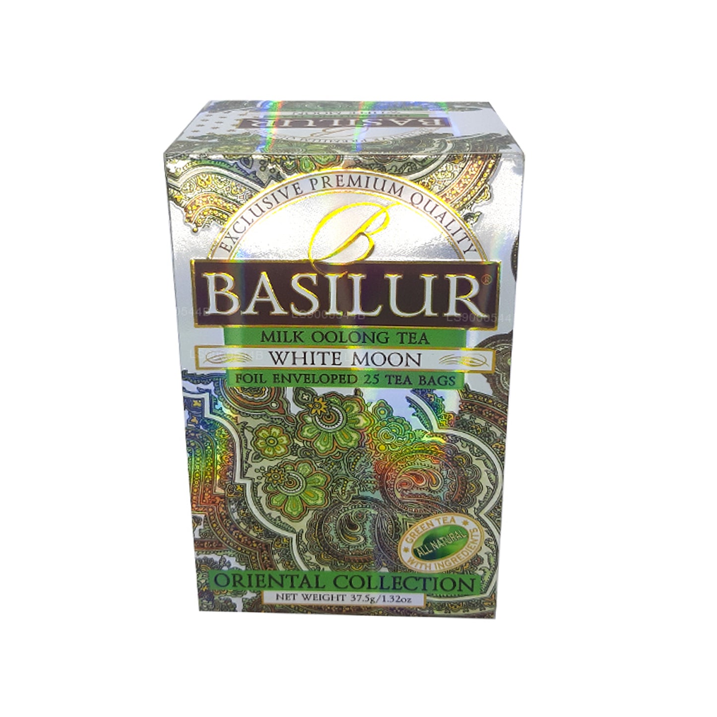 Thé Oolong Basilur Milk White Moon (37,5 g) 25 sachets de thé