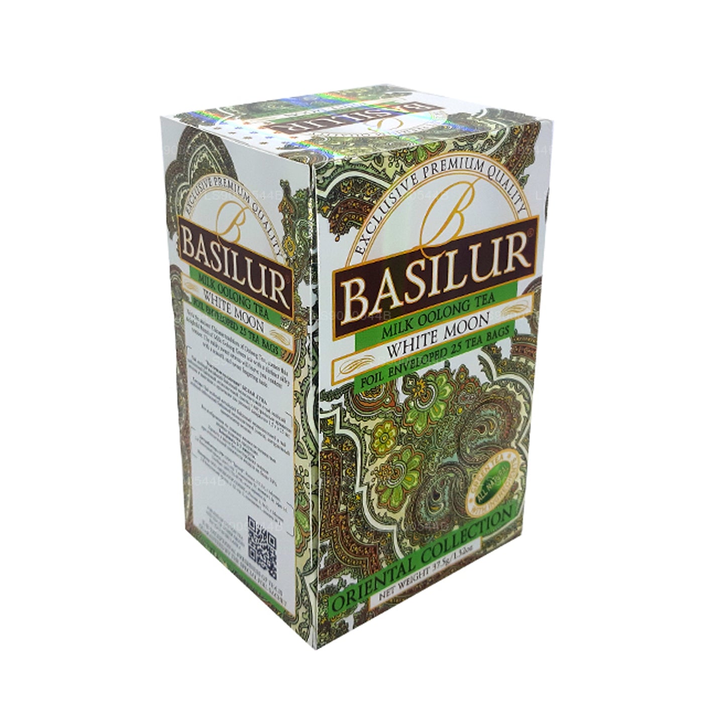 Thé Oolong Basilur Milk White Moon (37,5 g) 25 sachets de thé