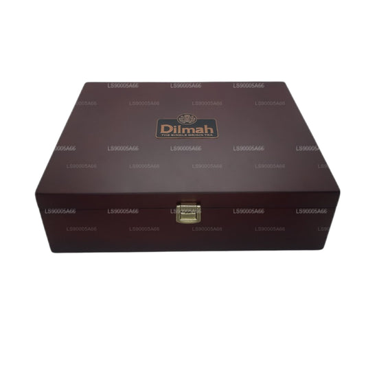 Présentoir de luxe en bois Dilmah avec couvercle (12 variétés)
