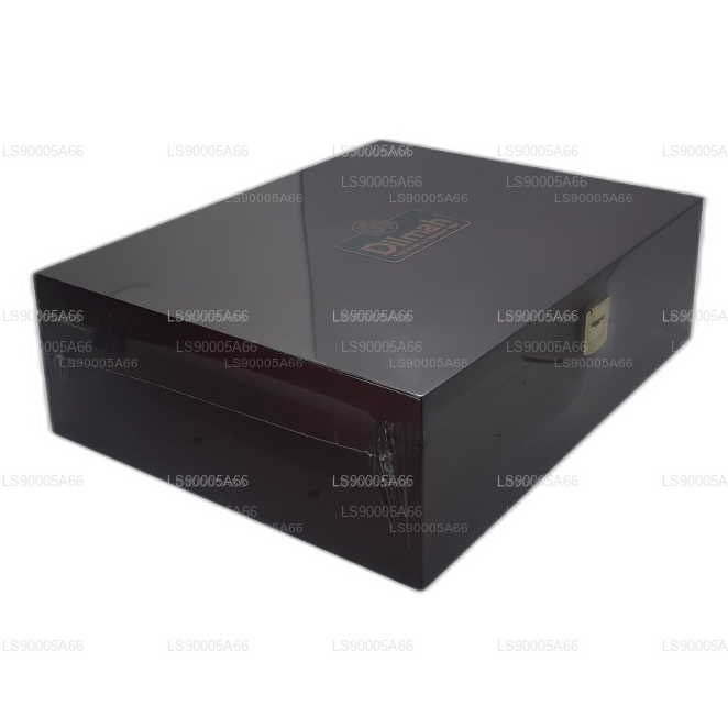 Présentoir de luxe en bois Dilmah avec couvercle (12 variétés)