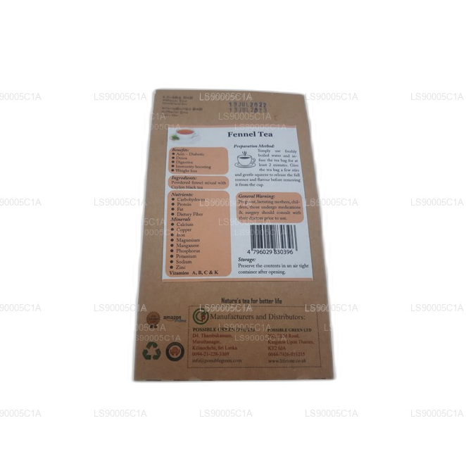 Thé au fenouil Lifetone (40g)