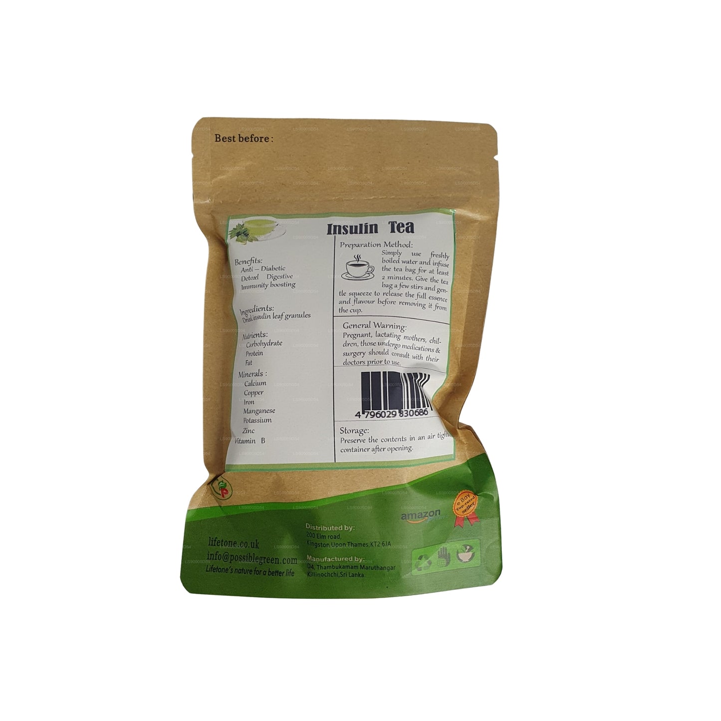 Thé à l'insuline Lifetone (40 g)