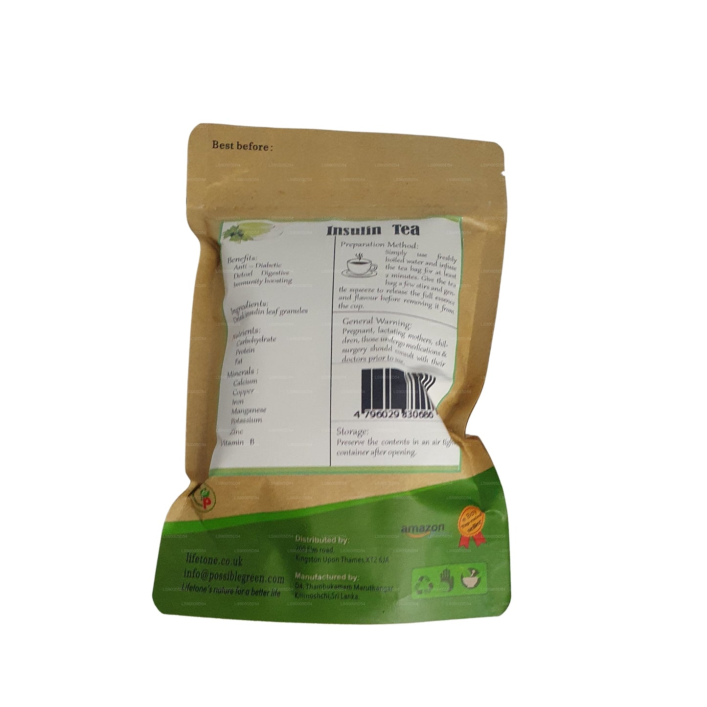 Thé à l'insuline Lifetone (40 g)