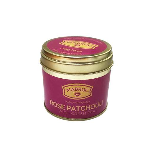 Bougie parfumée Mabroc au thé, rose, patchouli et thé vert (118g)