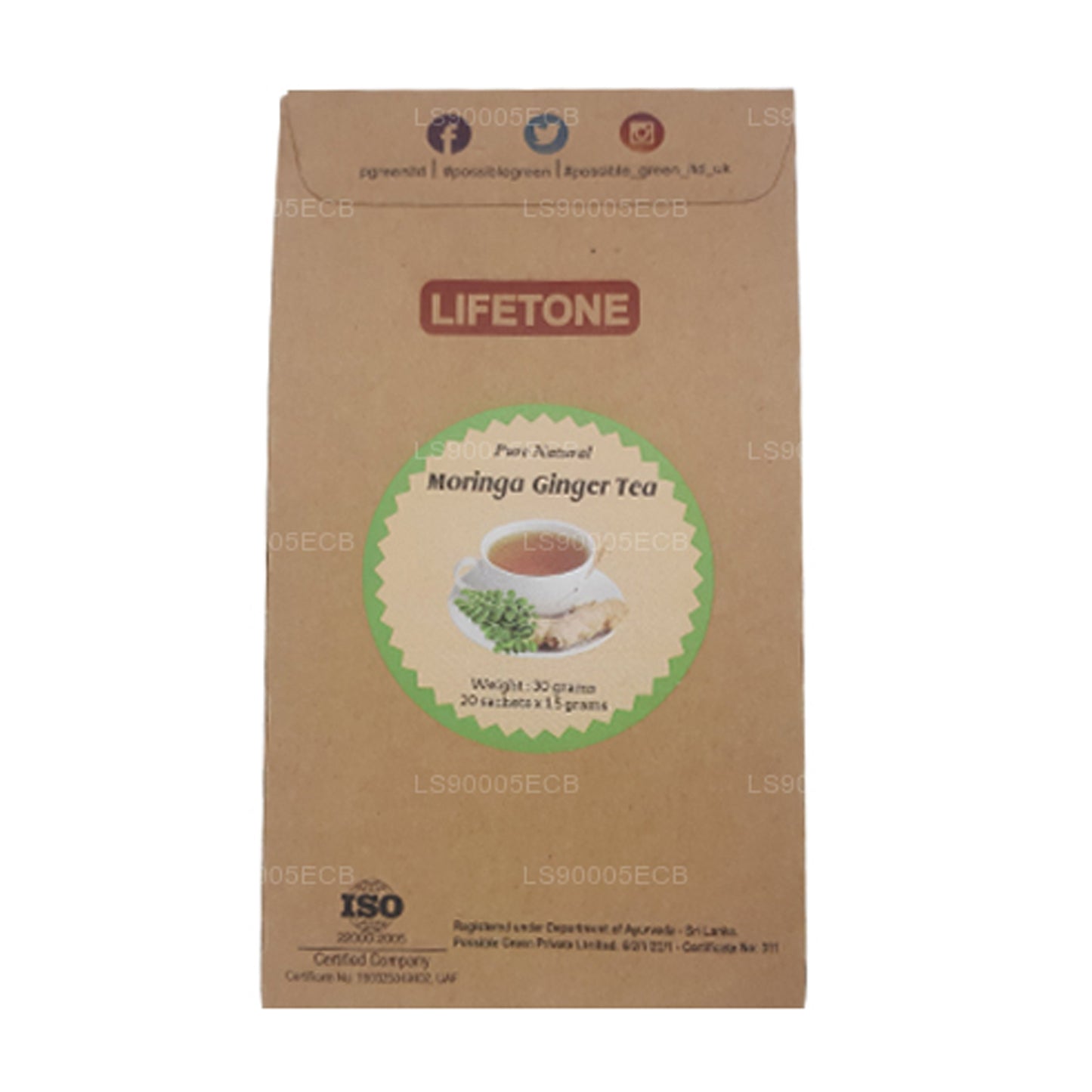 Lifetone Ginger Moringa Tea (30g)