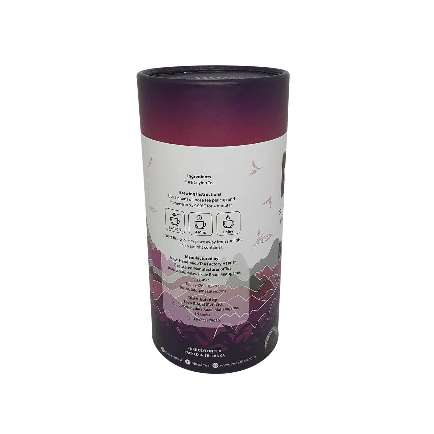 Thé Massi Single Estate Fait Main Thé Noir Fort (50g)