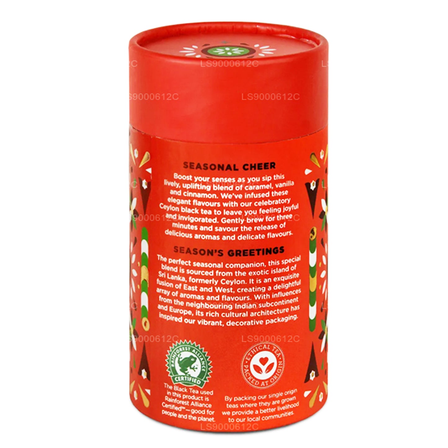 Jaf Tea Seasonal Cheer - Thé noir parfumé au caramel, à la vanille et à la cannelle (50g)