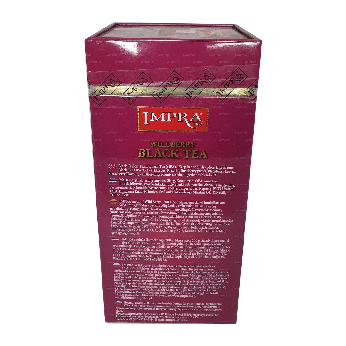 Boîte en métal Impra Wildberry Big Leaf (200 g)