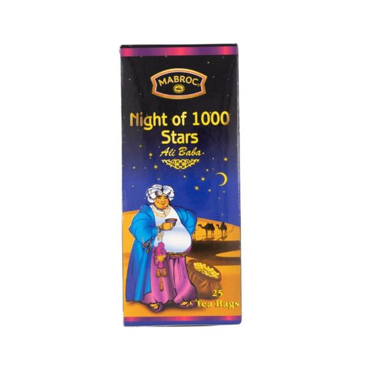 Thé Ali Baba Mabroc Night Of 1000 Stars (50g) 25 sachets de thé