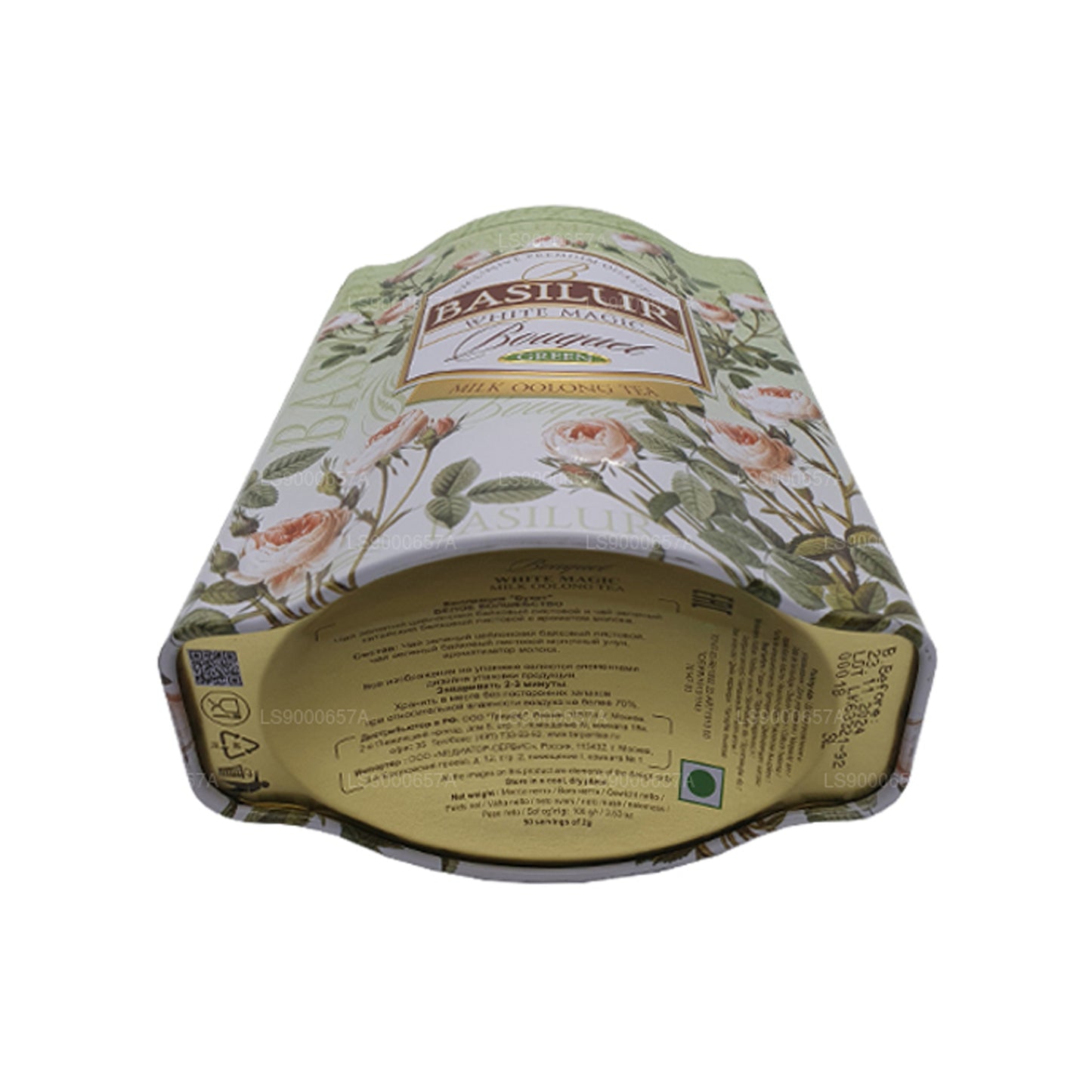 Boîte verte au bouquet magique Basilur White (100 g)