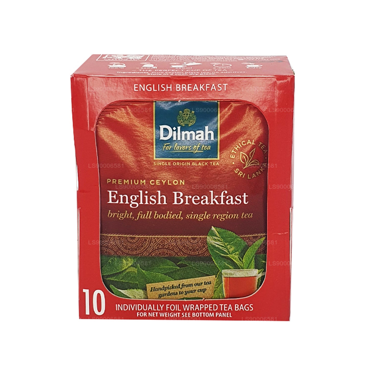 Thé Dilmah English Breakfast (20 g) 10 sachets de thé emballés individuellement