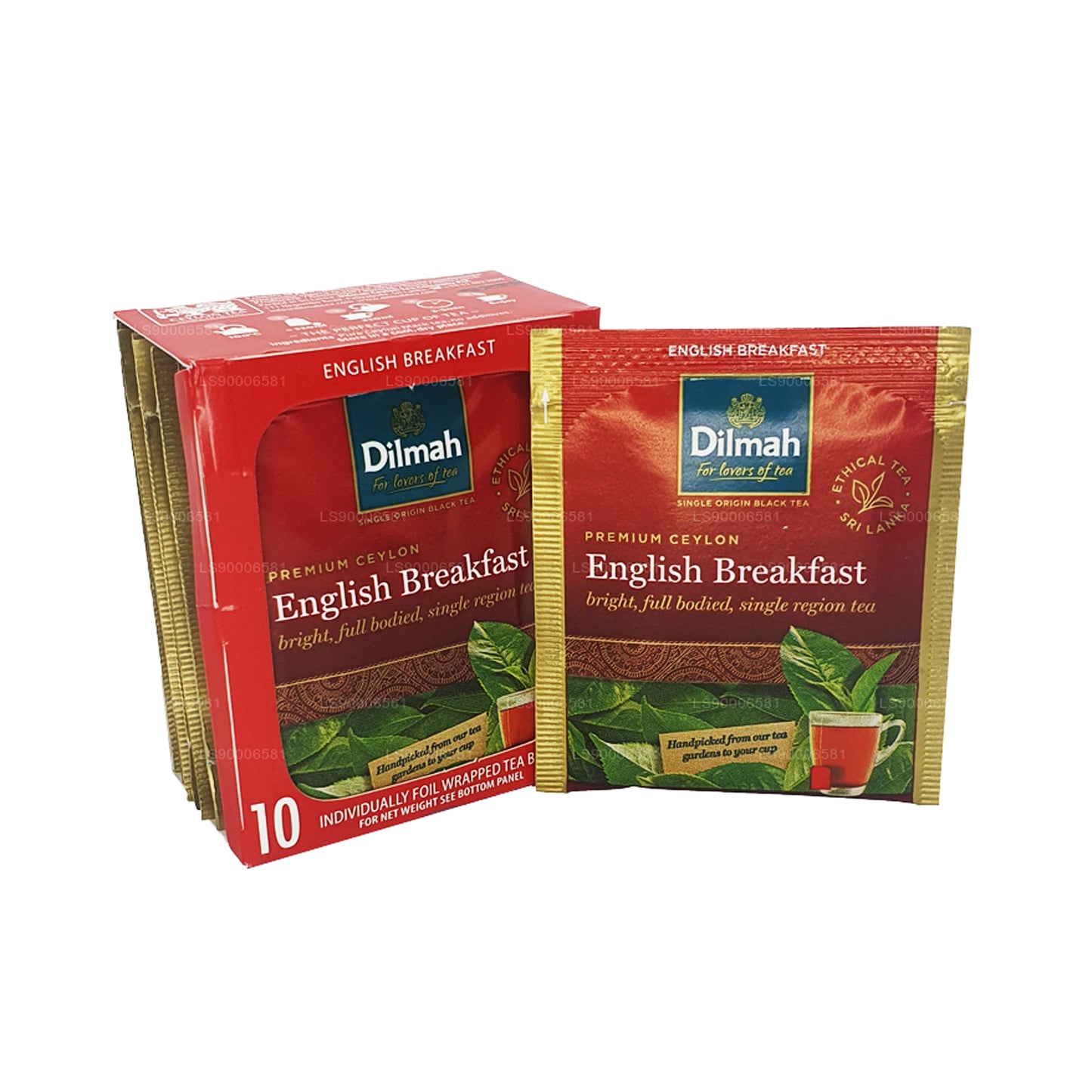 Thé Dilmah English Breakfast (20 g) 10 sachets de thé emballés individuellement