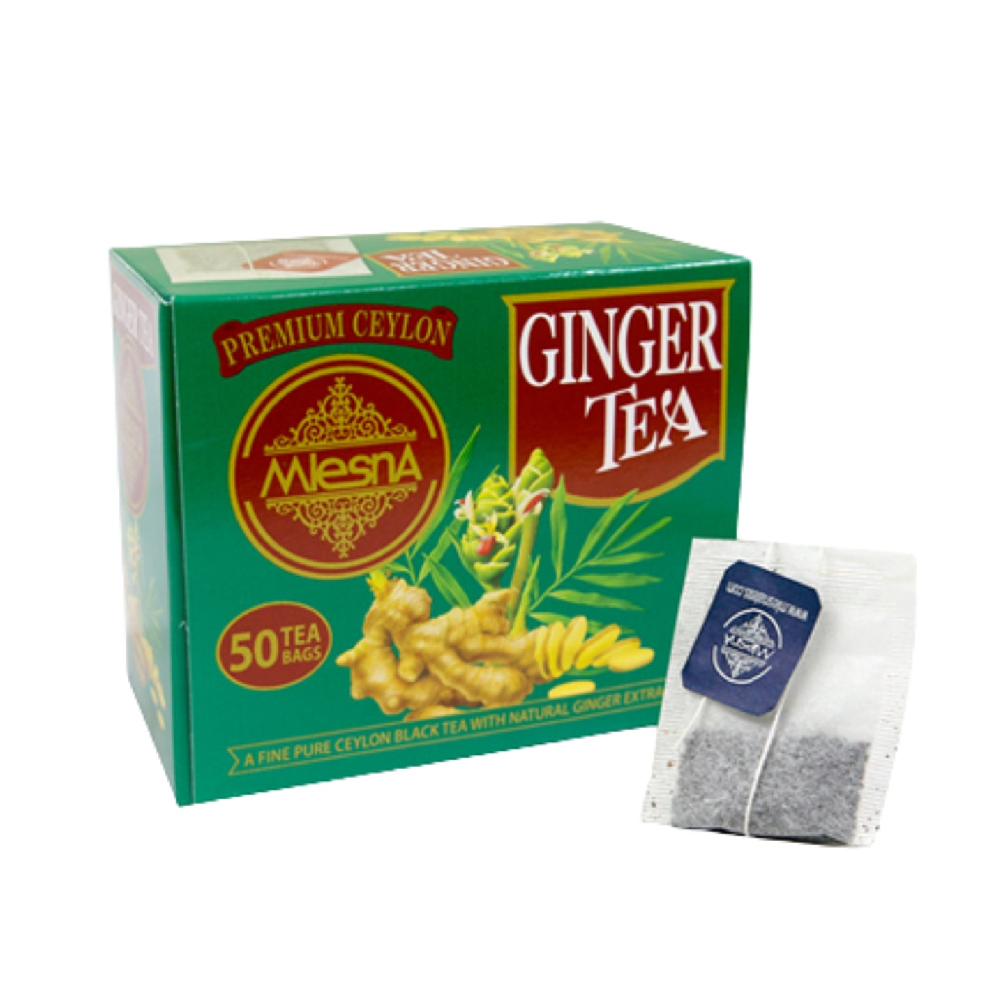 Thé au gingembre Mlesna (100 g) 50 sachets