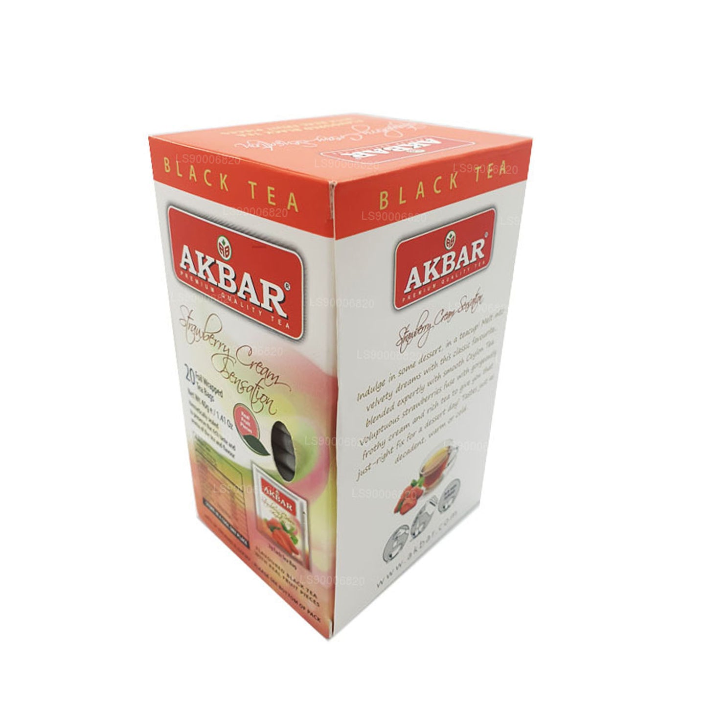 Akbar Strawberry Cream Sensation (40g) 20 sachets de thé