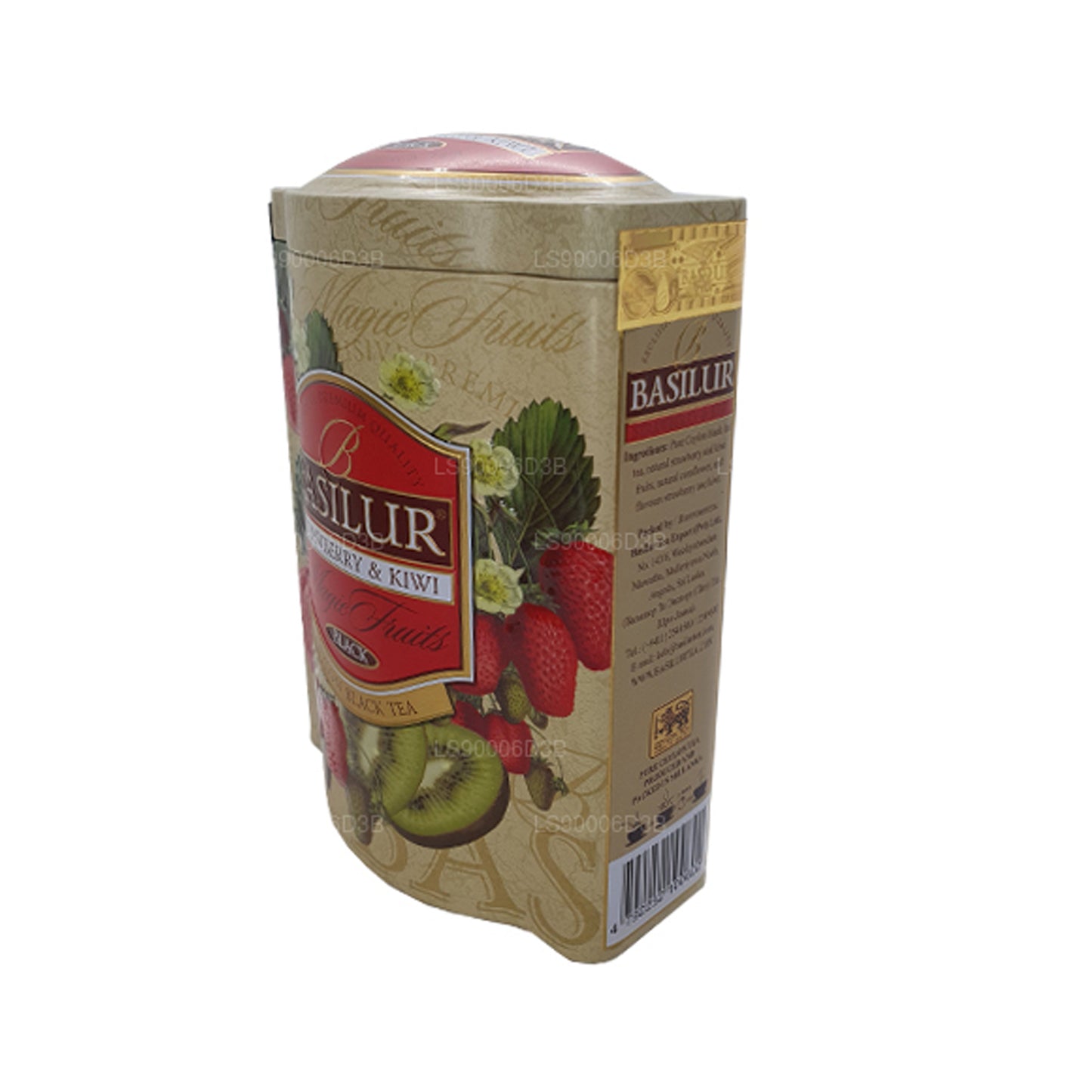 Boîte à fruits magiques Basilur à la fraise et au kiwi (100 g)