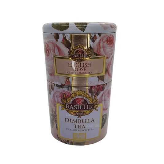 Boîte Dimbula « Rose anglaise » aux fruits et fleurs de basilic (100g)