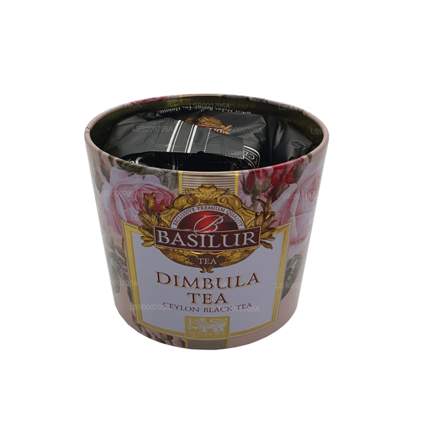 Boîte Dimbula « Rose anglaise » aux fruits et fleurs de basilic (100g)