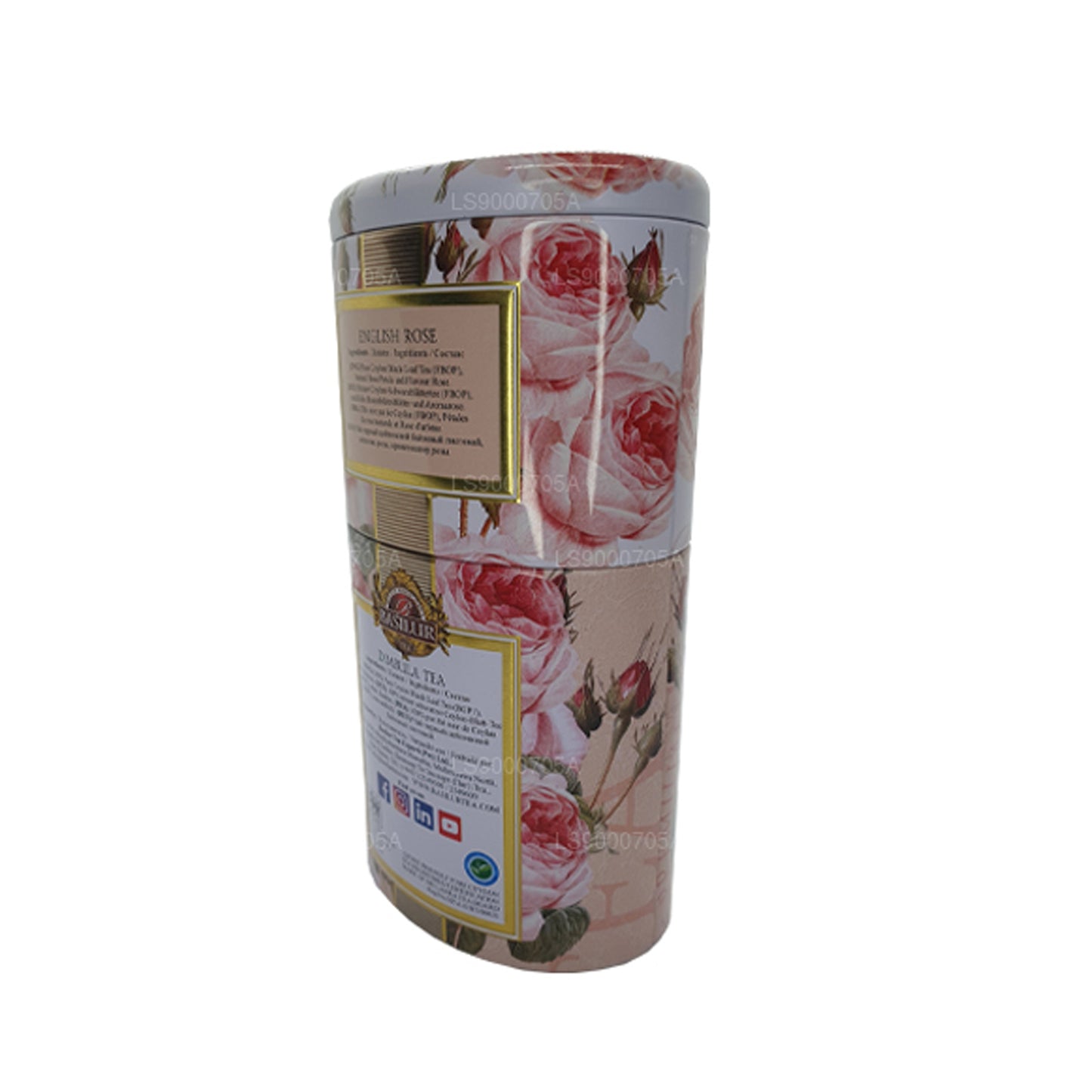 Boîte Dimbula « Rose anglaise » aux fruits et fleurs de basilic (100g)