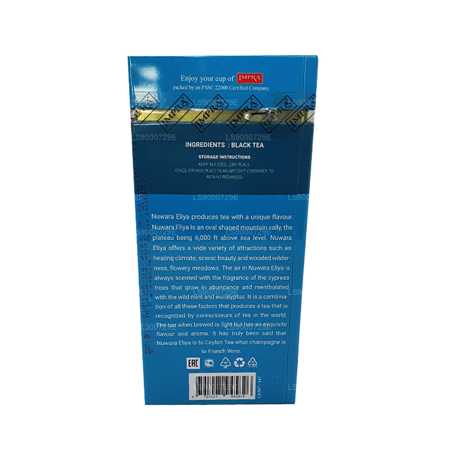 Boîte en métal Impra Nuwara Eliya Big Leaf (200 g)