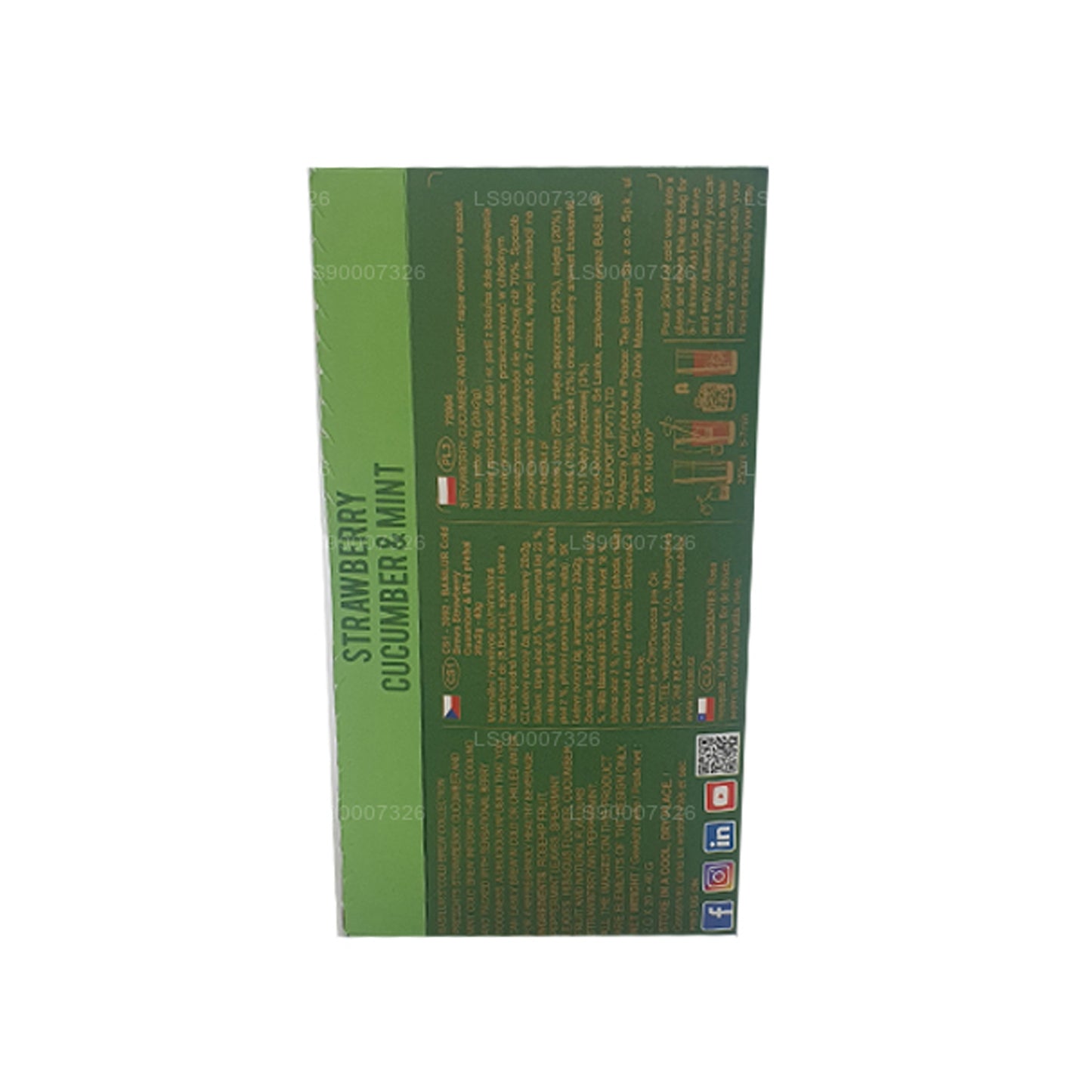 Boîte Basilur Cold Brew « Fraise, concombre et menthe » (40g)