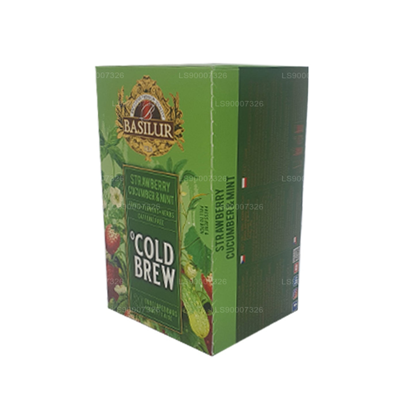 Boîte Basilur Cold Brew « Fraise, concombre et menthe » (40g)