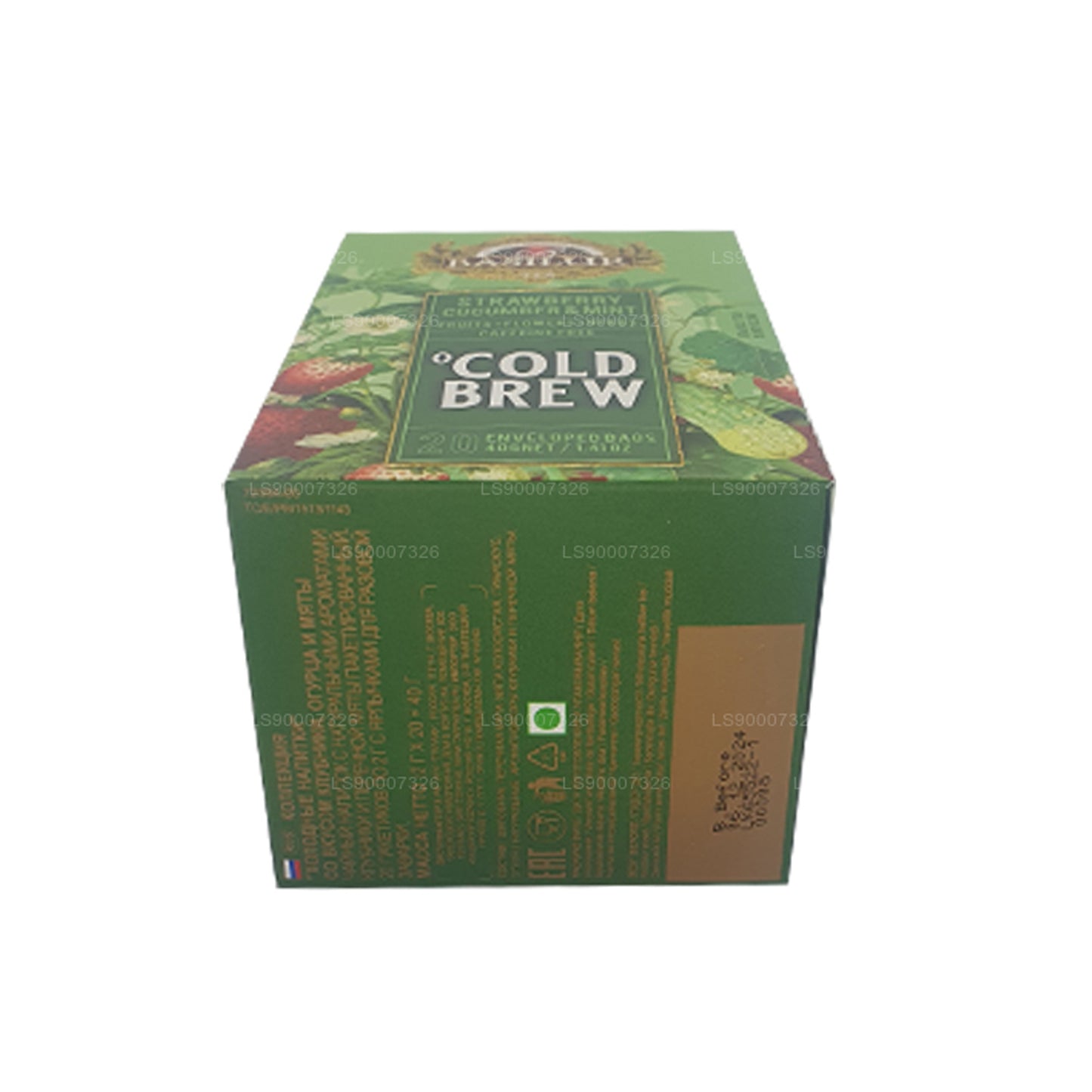 Boîte Basilur Cold Brew « Fraise, concombre et menthe » (40g)