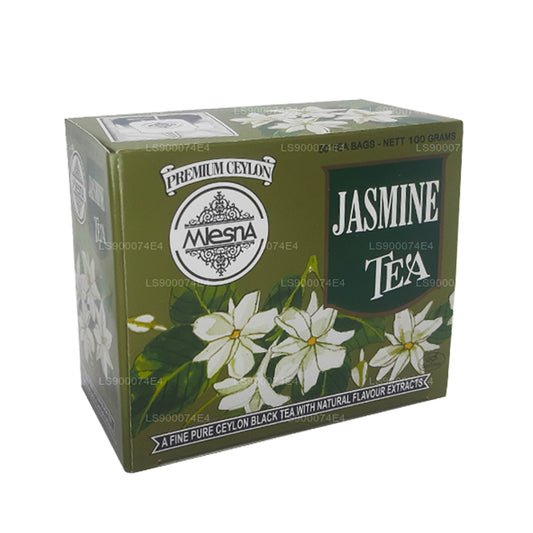 Thé noir au jasmin Mlesna (100g) 50 sachets