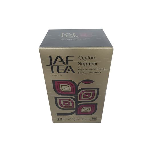 Sachet de thé Jaf Tea Classic Gold Collection Ceylon Supreme Foil Envelop (40 g)