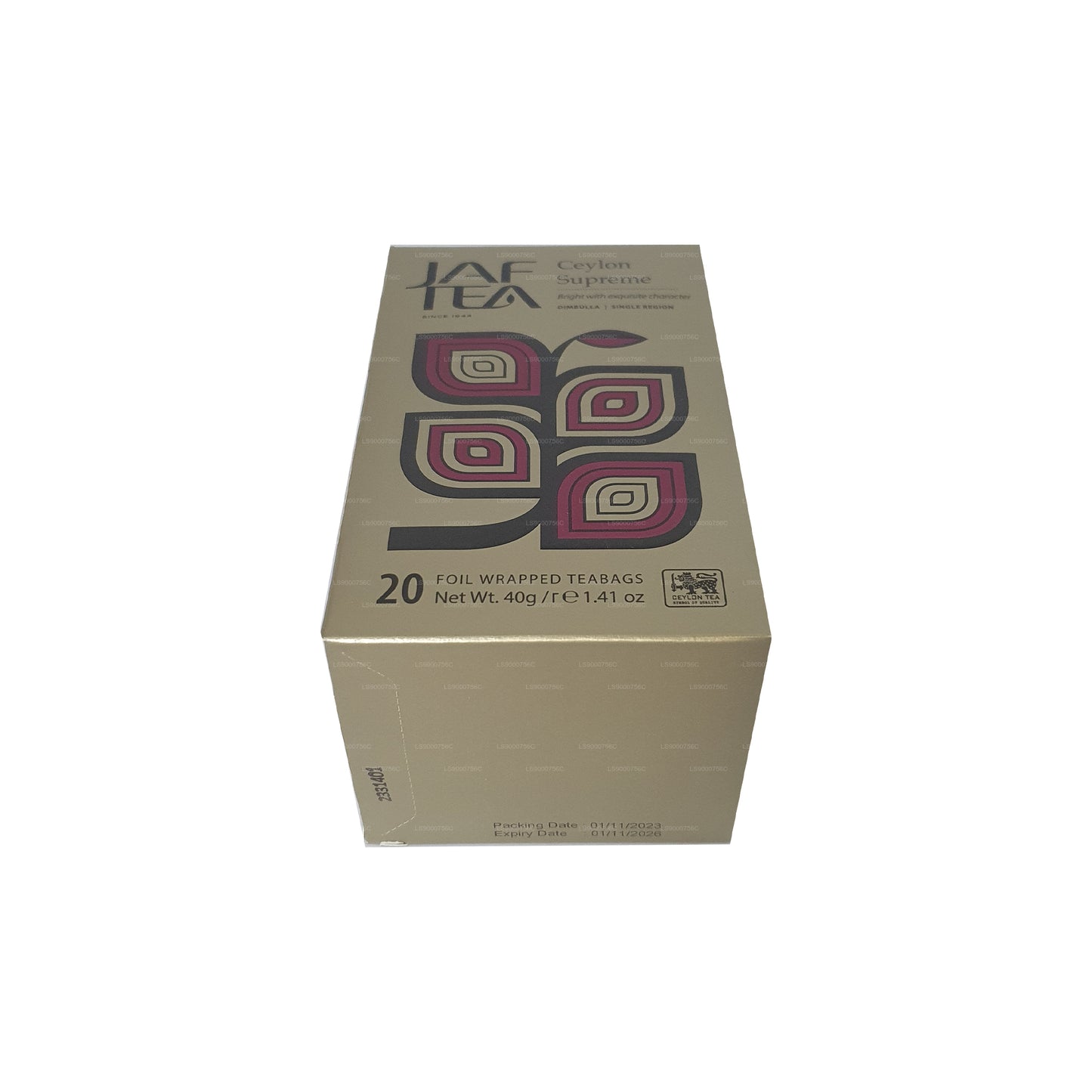 Sachet de thé Jaf Tea Classic Gold Collection Ceylon Supreme Foil Envelop (40 g)
