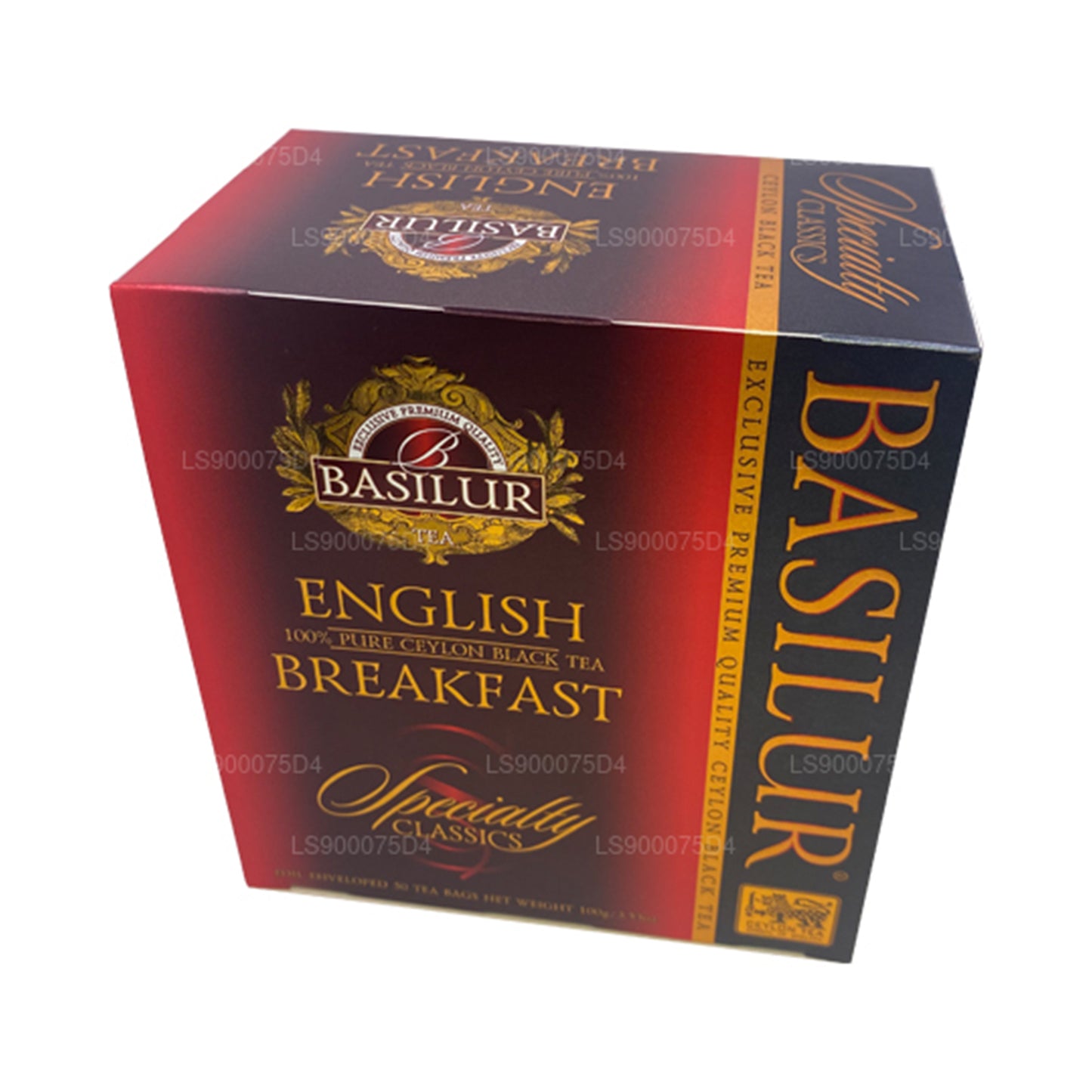 Thé noir de Ceylan pur Basilur English Breakfast (200 g) 100 sachets